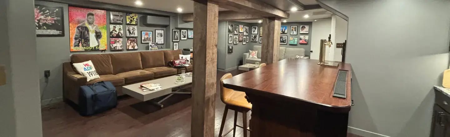 Finished basement in Chestnut Hill Philadelphia