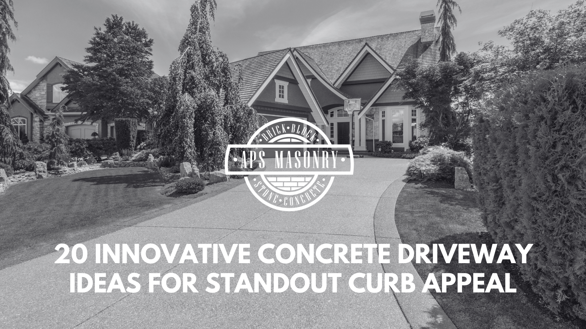 20 Innovative Concrete Driveway Ideas for Standout Curb Appeal
